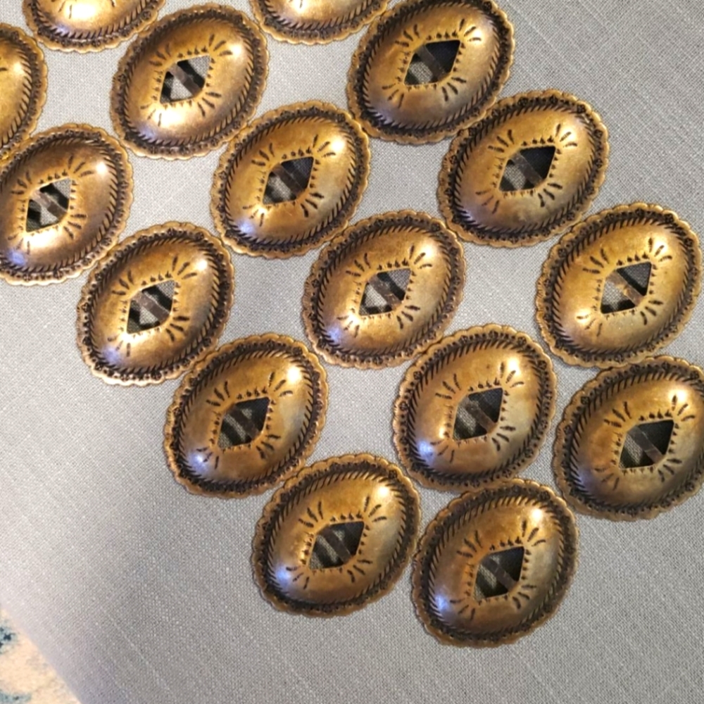 17 pcs. Lot metal conchos